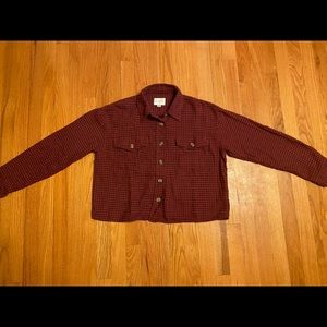 Women’s American Eagle Cropped Flannel